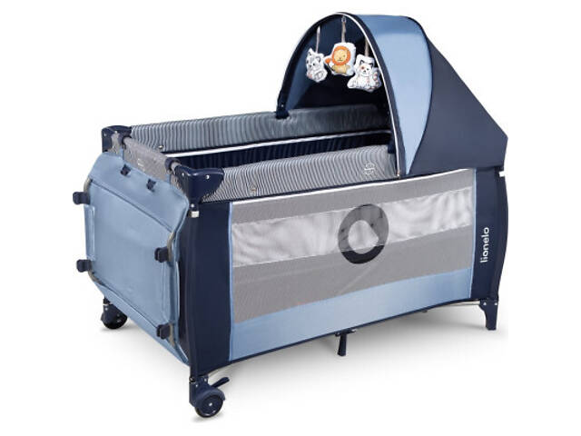 Дитячий манеж Lionelo Sven Plus Blue Navy (LO-SVEN PLUS BLUE NAVY) - Фото 4