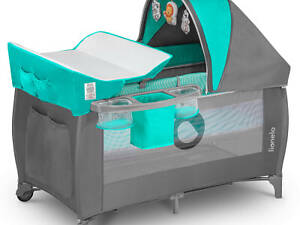 Дитячий манеж Lionelo Sven Plus Turquoise-grey (LO-SVEN PLUS TURQUOISE GREY)