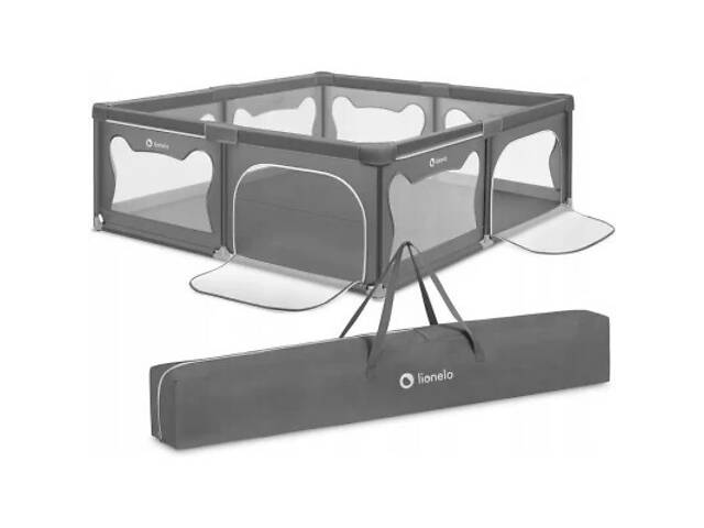 Дитячий манеж Lionelo Willow XL Grey Concrete (LO-WILLOW XL GREY CONCRETE) - Фото 1