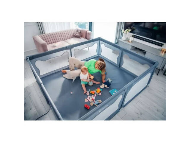 Дитячий манеж Lionelo Willow XL Grey Concrete (LO-WILLOW XL GREY CONCRETE) - Фото 4