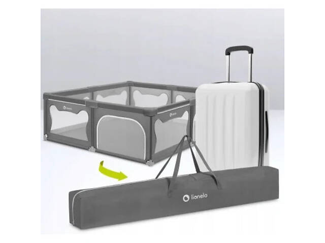 Дитячий манеж Lionelo Willow XL Grey Concrete (LO-WILLOW XL GREY CONCRETE) - Фото 6