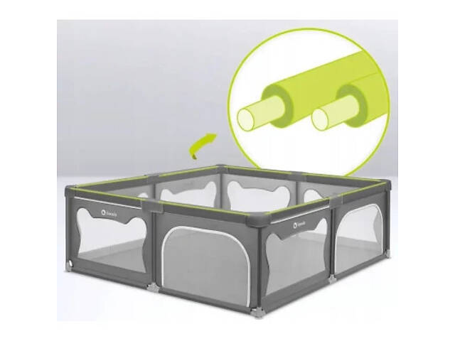 Дитячий манеж Lionelo Willow XL Grey Concrete (LO-WILLOW XL GREY CONCRETE) - Фото 8