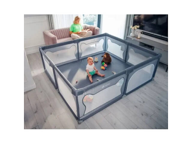 Дитячий манеж Lionelo Willow XL Grey Concrete (LO-WILLOW XL GREY CONCRETE) - Фото 9