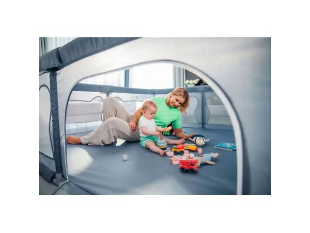 Дитячий манеж Lionelo Willow XL Grey Concrete (LO-WILLOW XL GREY CONCRETE) - Фото 10