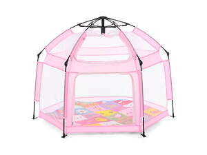 Дитячий манеж MR 1512 Powder Pink 146×127×110 см