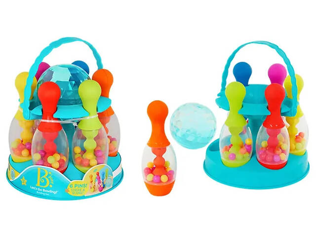 Ігровий набір Боулінг 6 кеглів, куля, підставка BX4511Z - Фото 1