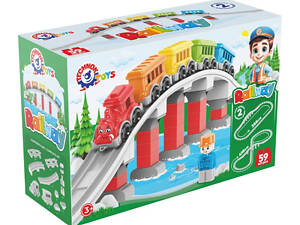Дитячий набір конструктора 'Залізниця' 1300TXK 59 деталей