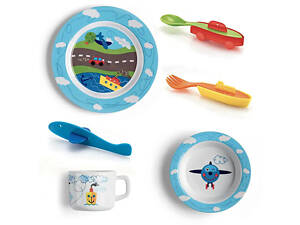 Дитячий набір посуду Guzzini Bimbi 8100052 6 предметів