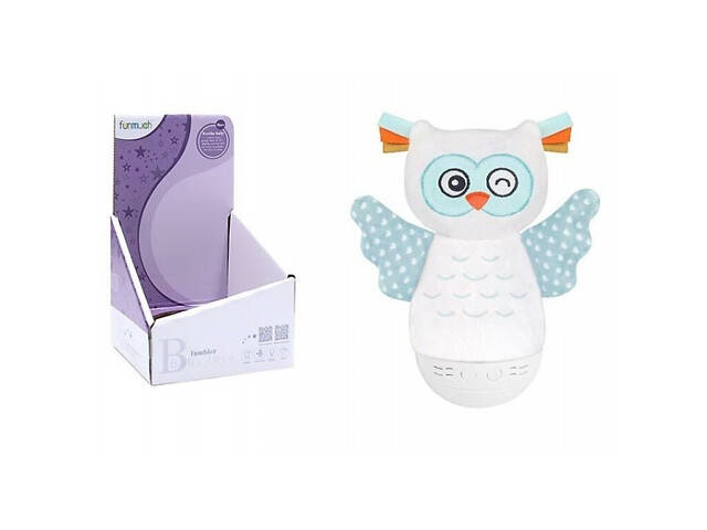 Дитячий нічник неваляшка Сова підсвітка колискові FM 999-7 - Фото 1