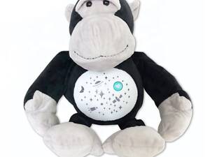 Дитячий нічник-проектор Mebkid Мавпочка 15х10х25 см Чорно-сірий (164027)