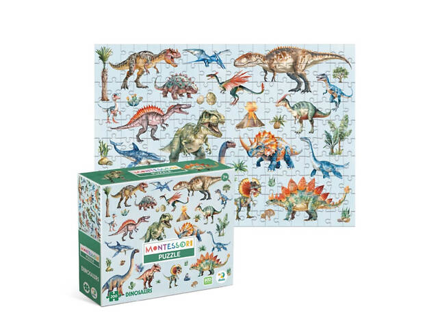 Дитячий пазл Монтессорі 'Динозаври' 200631, 200 елементів - Фото 2