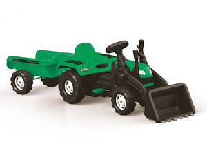Дитячий педальний трактор-екскаватор з причепом та ковшем 8048 DOLU