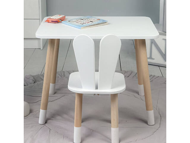 Дитячий прямокутний столик 46х60х45, стіл для дитячої кімнати від 1 року, фіолетовий - Фото 8