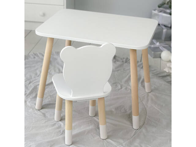 Дитячий прямокутний столик 46х60х45, стіл для дитячої кімнати від 1 року, фіолетовий - Фото 5