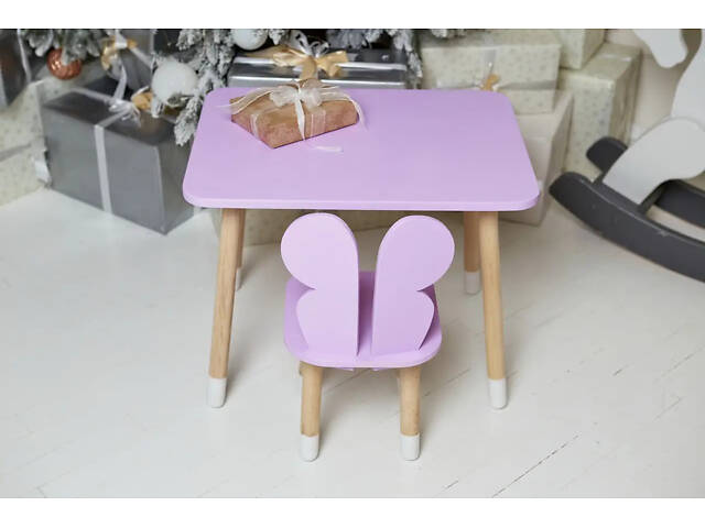 Дитячий столик зі стільчиком Метелик (Фіолетовий) - Фото 3