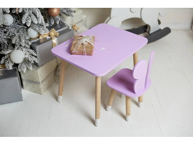 Дитячий столик зі стільчиком Метелик (Фіолетовий) - Фото 5