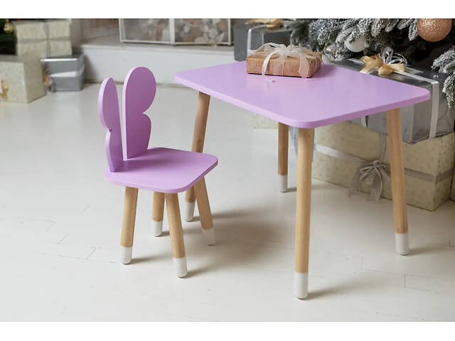 Дитячий столик зі стільчиком Метелик (Фіолетовий) - Фото 6