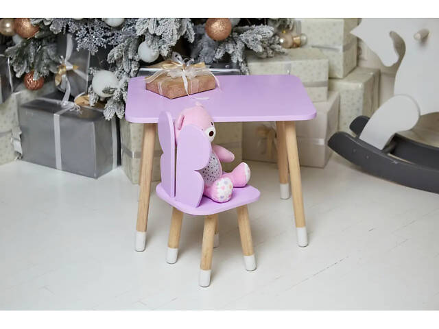 Дитячий столик зі стільчиком Метелик (Фіолетовий) - Фото 8