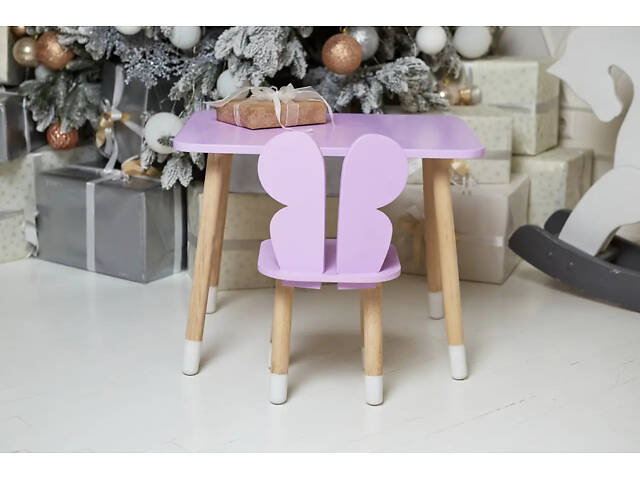 Дитячий столик зі стільчиком Метелик (Фіолетовий) - Фото 9
