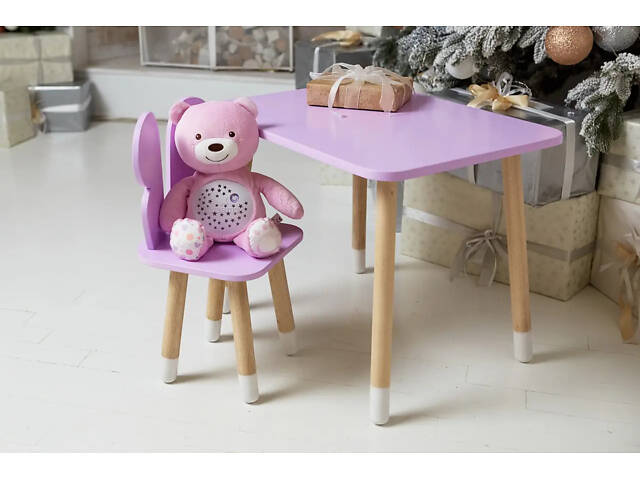 Дитячий столик зі стільчиком Метелик (Фіолетовий) - Фото 10