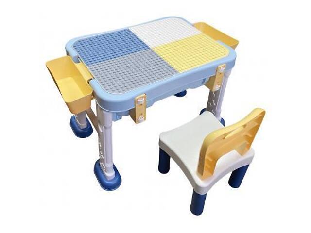 Дитячий стіл Microlab Toys Конструктор Ігровий Центр + 1 стілець (GT-15) - Фото 1