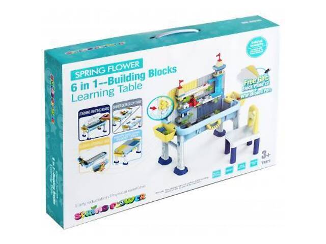 Дитячий стіл Microlab Toys Конструктор Ігровий Центр + 1 стілець (GT-15) - Фото 6