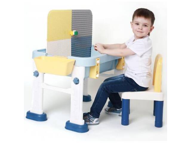 Дитячий стіл Microlab Toys Конструктор Ігровий Центр + 1 стілець (GT-15) - Фото 7
