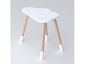 Дитячий столик хмаринка 46х70х40, стіл від 1 року для дитини, білий