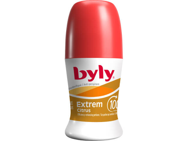Дезодорант Byly Extrem Citrus Кульковий 50 мл (8411104050426) - Фото 1