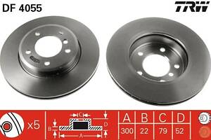 Гальмівний диск TRW DF4055