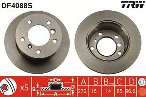DF4088S TRW - Гальмівний диск