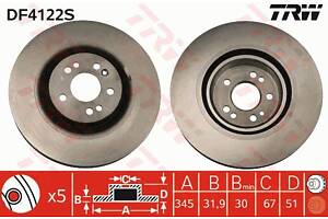 DF4222S TRW - Гальмівний диск