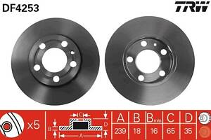 DF4253 TRW - Гальмівний диск
