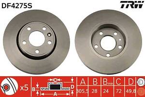 DF4275S TRW - Гальмівний диск