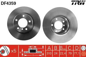 DF4359 TRW - Гальмівний диск