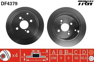 Гальмівний диск TRW DF4379