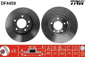 Гальмівний диск TRW DF4459