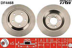 Гальмівний диск TRW DF4468