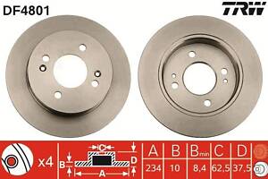 Гальмівний диск TRW DF4801