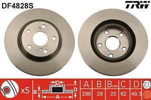 DF4828S TRW - Гальмівний диск