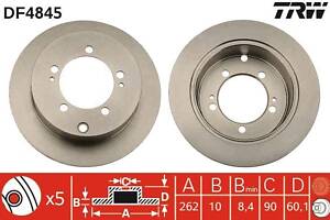 DF4845 TRW - Гальмівний диск