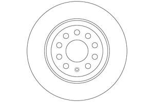 Гальмівний диск TRW DF6504