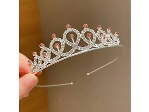 Диадема (тиара) корона цвет серебро (silver), материал корпуса металл (tiara) 63777