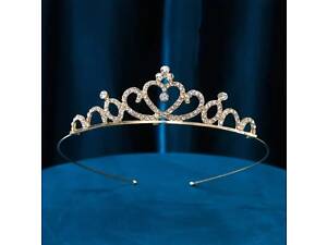 Диадема (тиара) корона, цвет золото (gold), материал металл (HG-135-F/J) 62985