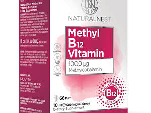 Диетическая добавка-спрей Витамин B12 Naturalnest 1000 mcg, 10 мл Ливеста