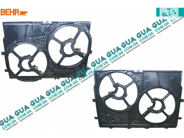 Диффузор основного радиатора (без кондиционера) 1345870080 Citroen/СИТРОЭН JUMPER III 2006-/ДЖАМПЕР 3, Peugeot /