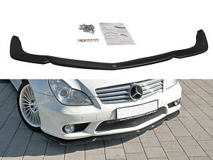 Диффузор под передний бампер Mercedes CLS C219 версия 55AMG от maxton
