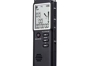 Диктофон цифровой с большим экраном Savetek GS-T60, память 8 Гб, стерео, аккумуляторный