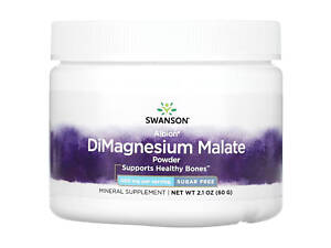 Димагний малат порошок Swanson DiMagnesium Malate Powder 400 mg 60 g