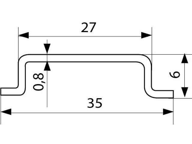 DIN-рейка 35x6x0,8мм L=1м перфорированная [A0150010001] TS-35-0,8 (T3502) АСКО - Фото 5